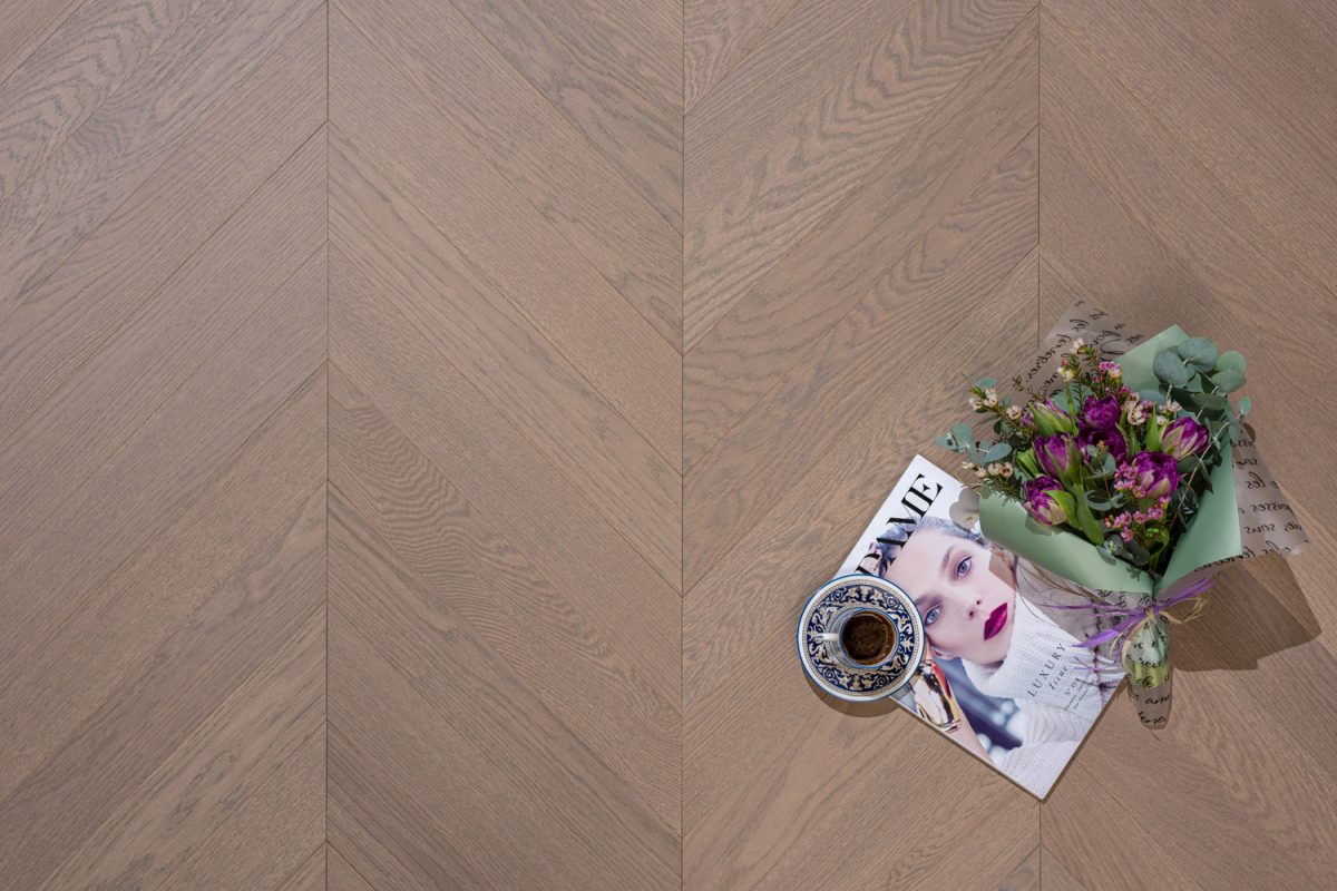 CHEVRON SPINEL GREY $12.80/Sqft